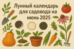 Лунный календарь садовода на июнь 2025