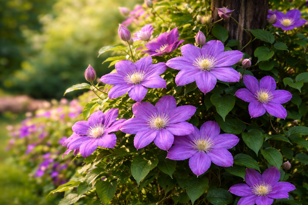 Клематис: секреты пышного цветения