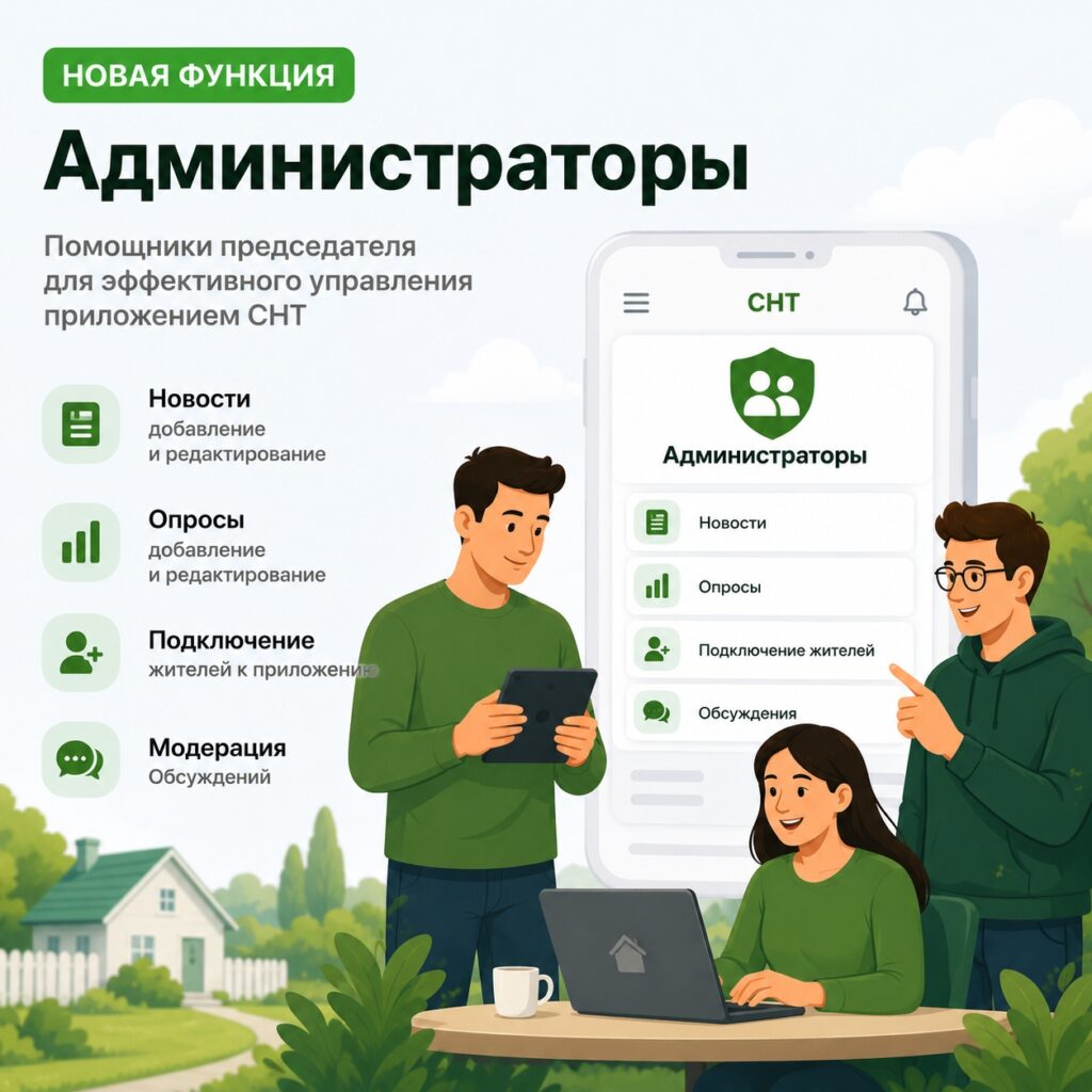 Добавили администраторов