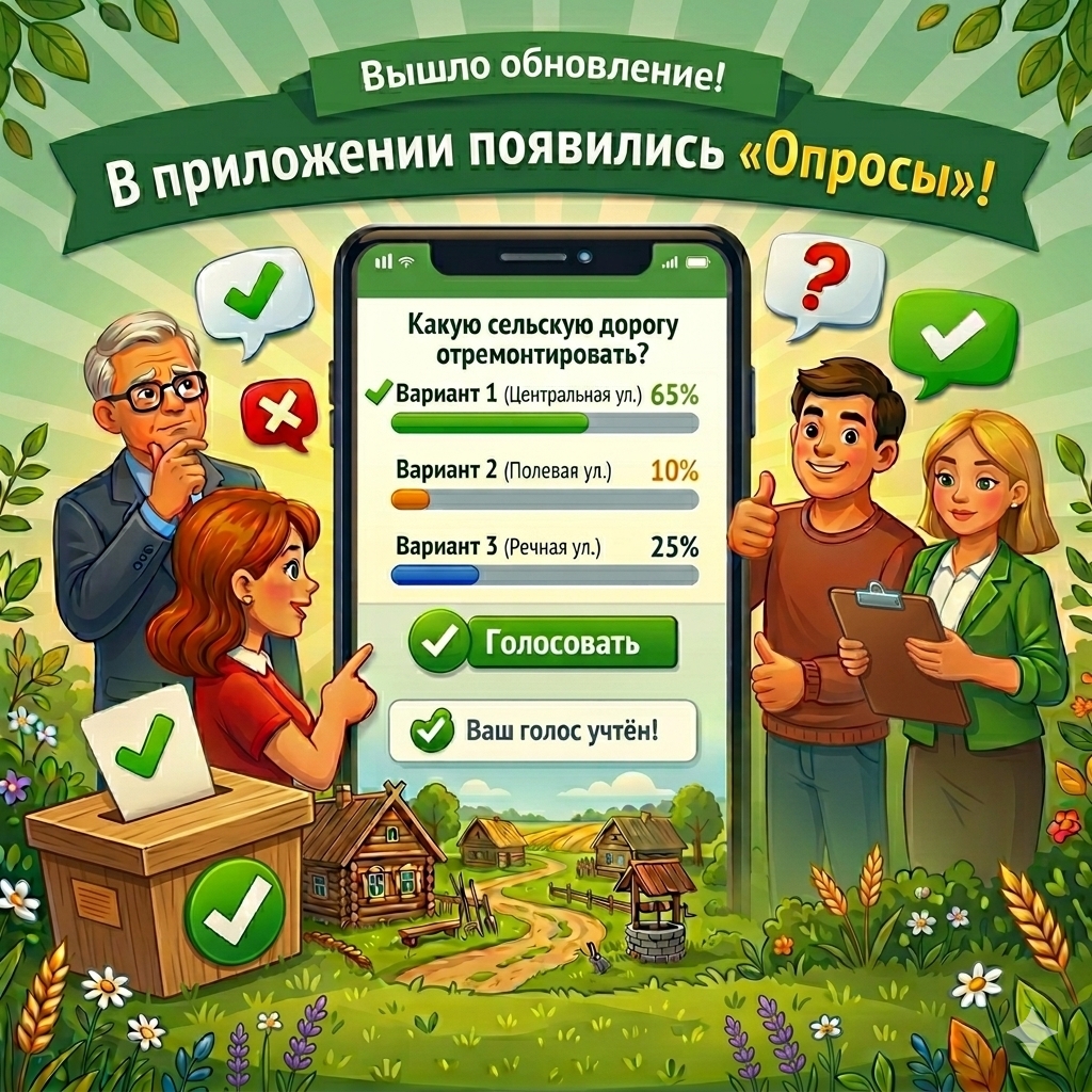 Вышло обновление: в приложении появились «Опросы» 